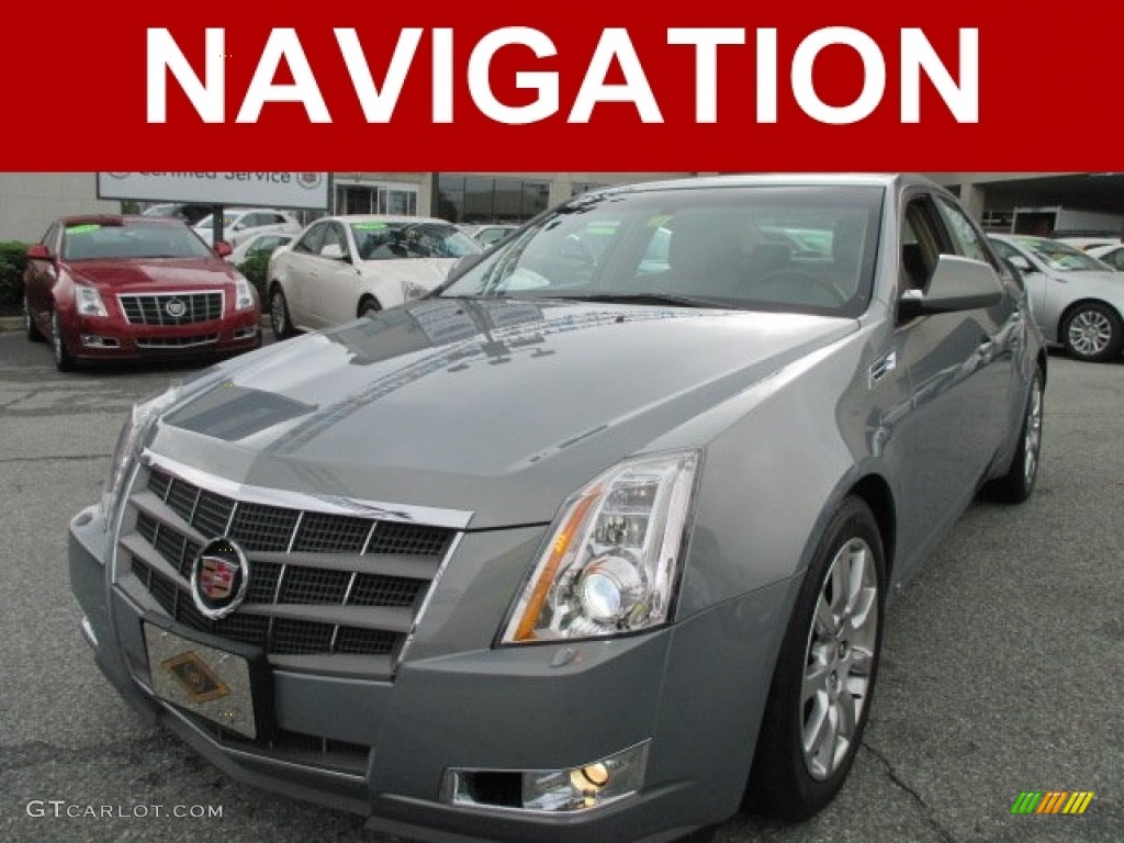 2008 CTS 4 AWD Sedan - Sunset Blue / Cashmere/Cocoa photo #1