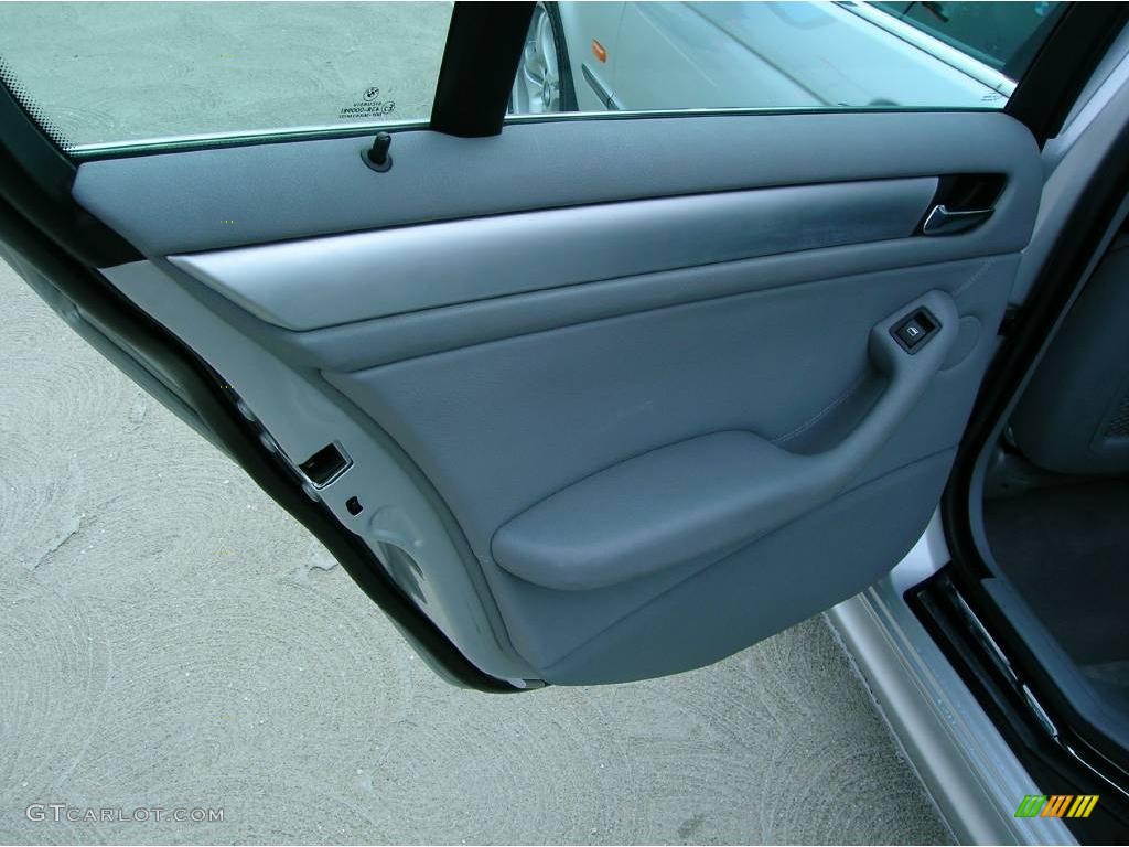 2001 3 Series 330i Sedan - Titanium Silver Metallic / Grey photo #14