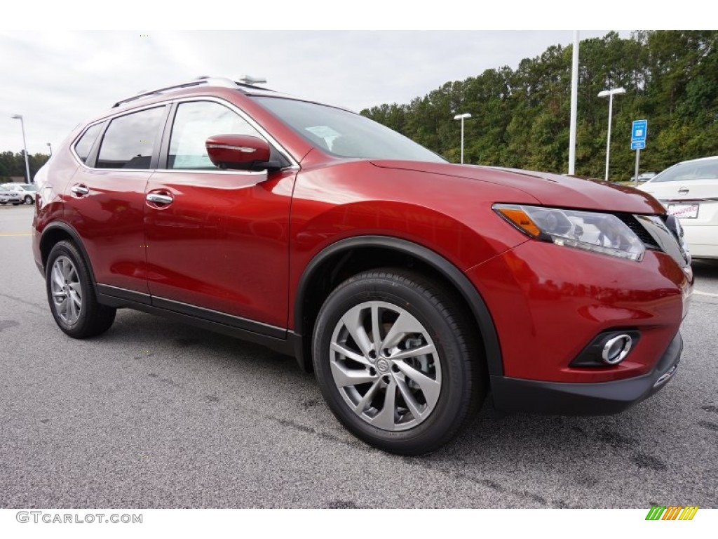 2015 Rogue SL - Cayenne Red / Almond photo #7