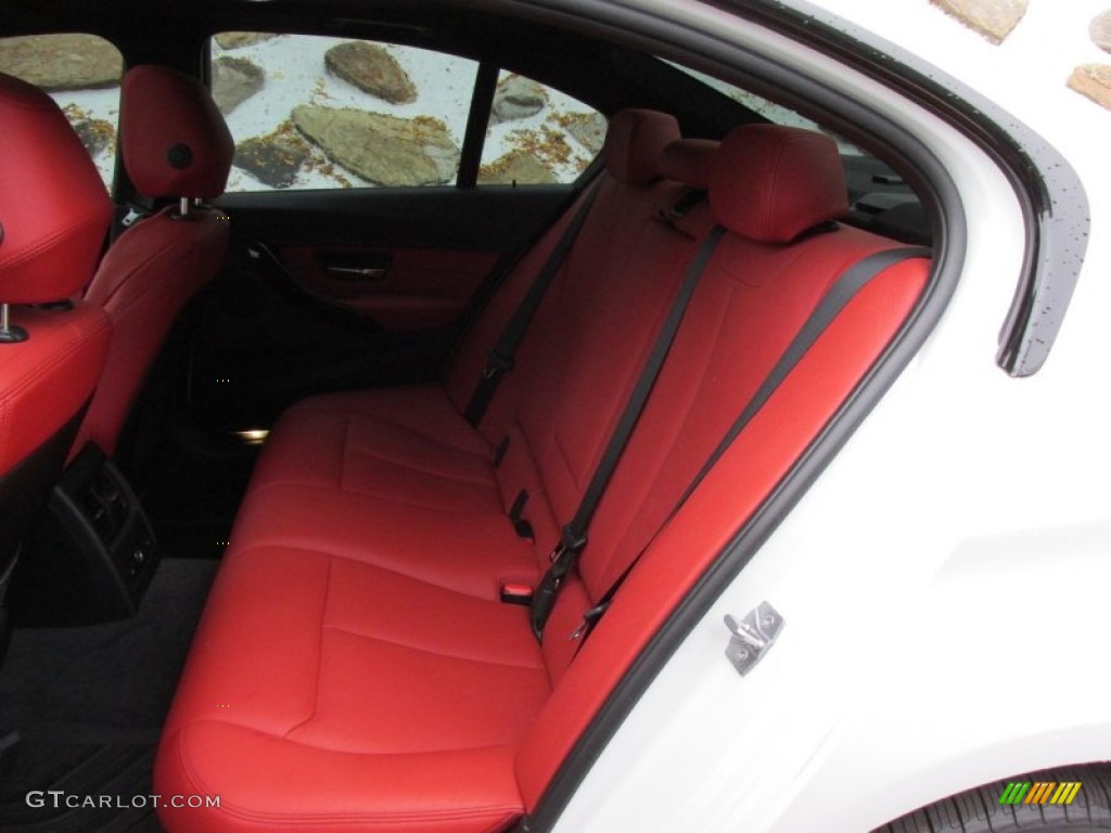 2014 3 Series 335i xDrive Sedan - Alpine White / Coral Red/Black photo #13