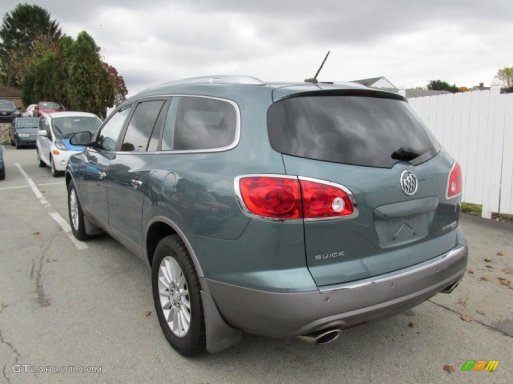 2010 Enclave CXL AWD - Silver Green Metallic / Titanium/Dark Titanium photo #4