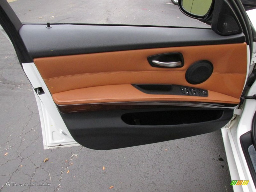 2011 BMW 3 Series 328i xDrive Sedan Saddle Brown Dakota Leather Door Panel Photo #98255042
