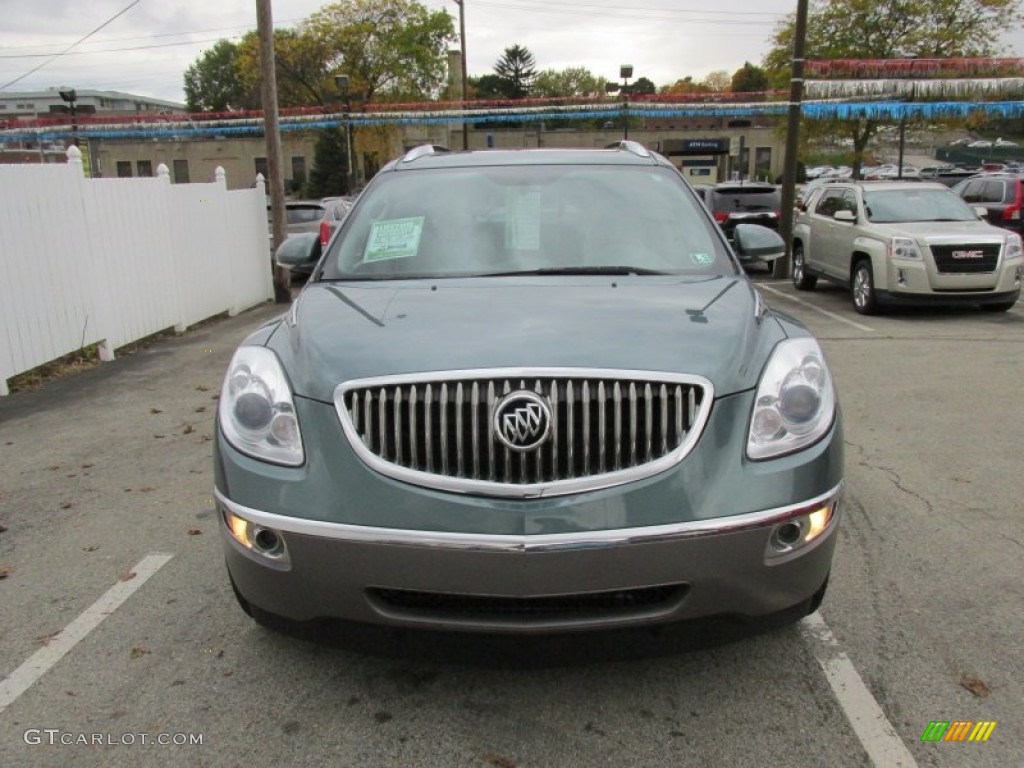 2010 Enclave CXL AWD - Silver Green Metallic / Titanium/Dark Titanium photo #8