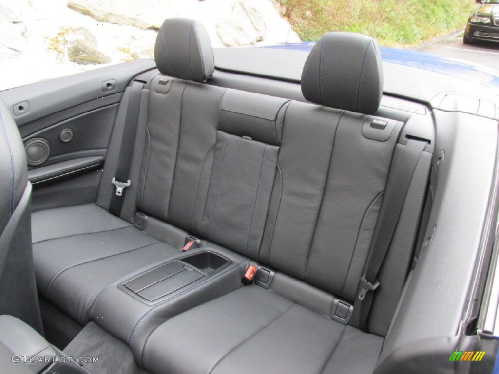 Black Interior 2015 BMW 4 Series 435i xDrive Convertible Photo #98256701