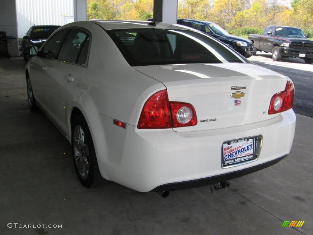2008 Malibu LT Sedan - White / Ebony photo #3