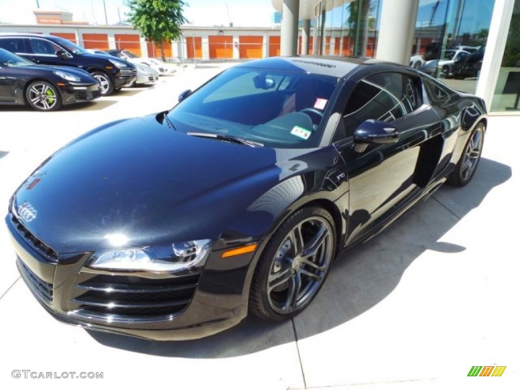 2012 R8 5.2 FSI quattro - Phantom Black Pearl Effect / Red photo #3