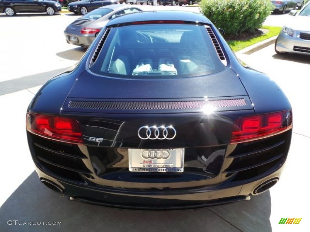2012 R8 5.2 FSI quattro - Phantom Black Pearl Effect / Red photo #6