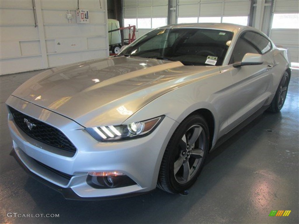 Ingot Silver Metallic 2015 Ford Mustang V6 Coupe Exterior Photo #98258906
