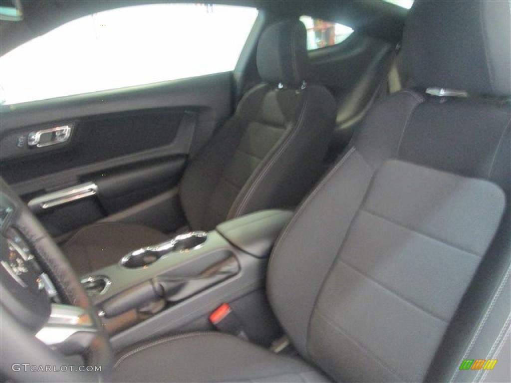 Ebony Interior 2015 Ford Mustang V6 Coupe Photo #98259086