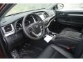 Black 2015 Toyota Highlander XLE AWD Interior Color