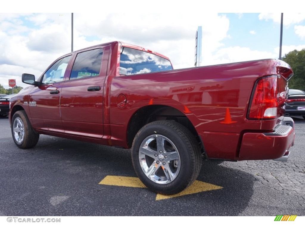 2014 1500 Express Crew Cab - Deep Cherry Red Crystal Pearl / Black/Diesel Gray photo #5