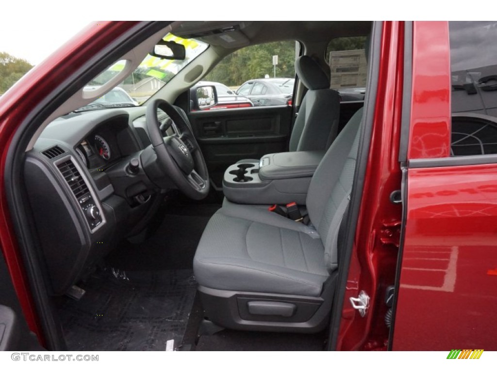 2014 1500 Express Quad Cab - Deep Cherry Red Crystal Pearl / Black/Diesel Gray photo #9