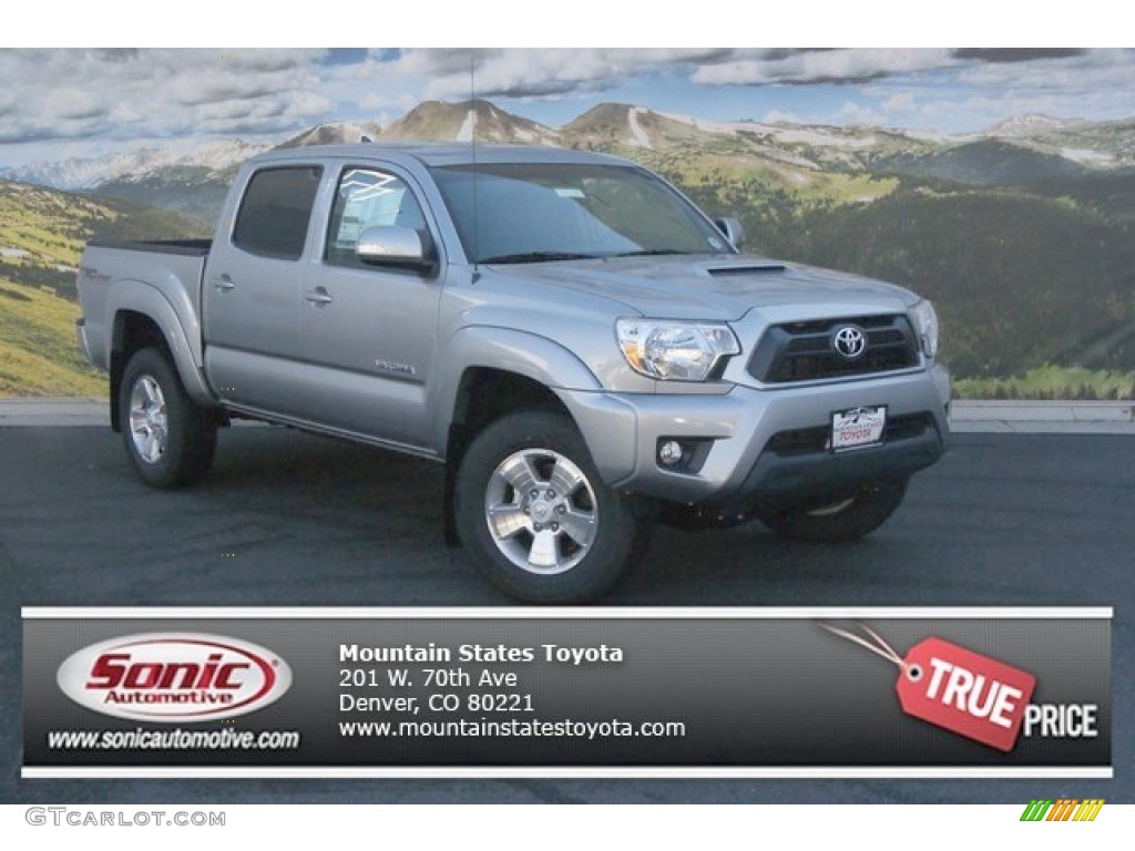 2015 Tacoma V6 Double Cab 4x4 - Silver Sky Metallic / Graphite photo #1