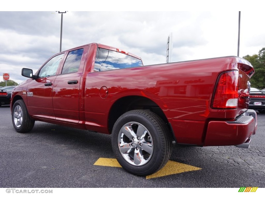 2014 1500 Express Quad Cab - Deep Cherry Red Crystal Pearl / Black/Diesel Gray photo #5