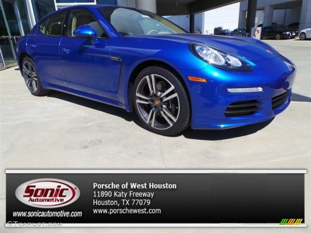 2015 Panamera  - Sapphire Blue Metallic / Luxor Beige photo #1