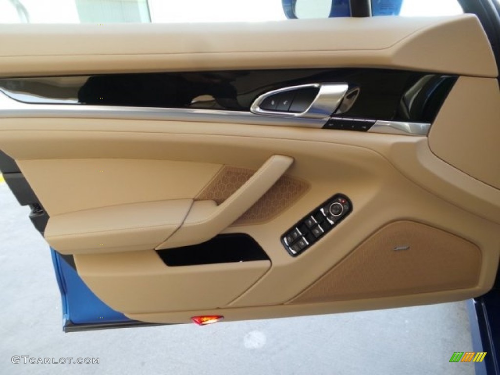 2015 Porsche Panamera Standard Panamera Model Luxor Beige Door Panel Photo #98262224