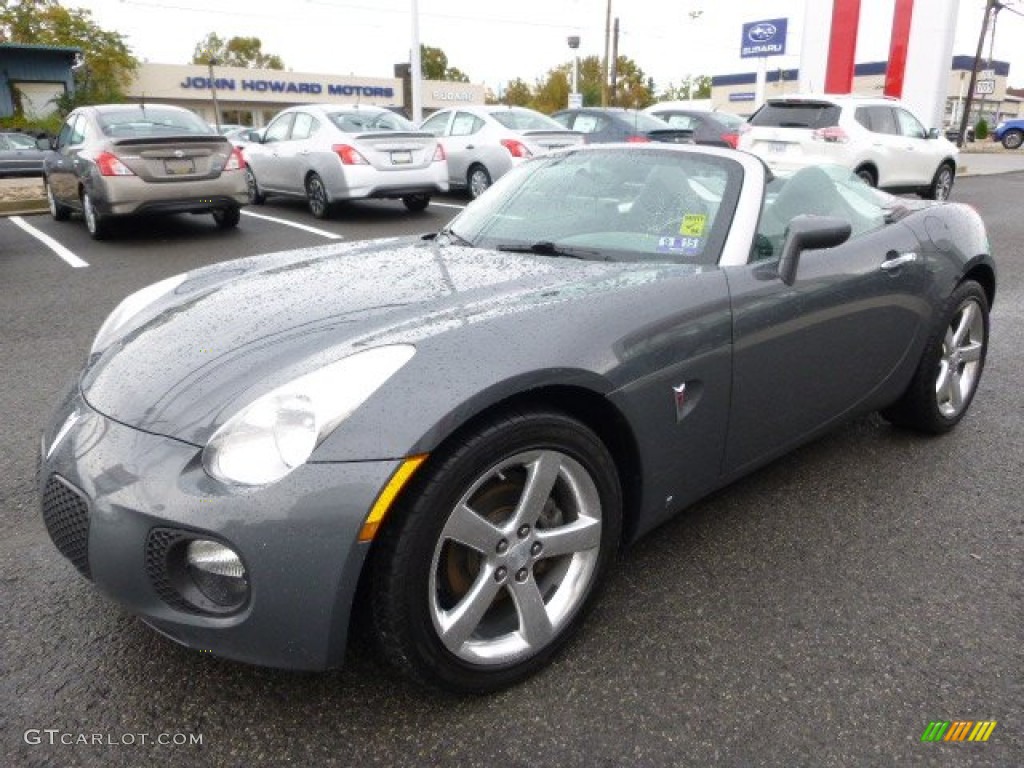 2008 Solstice GXP Roadster - Sly Gray / Ebony photo #7