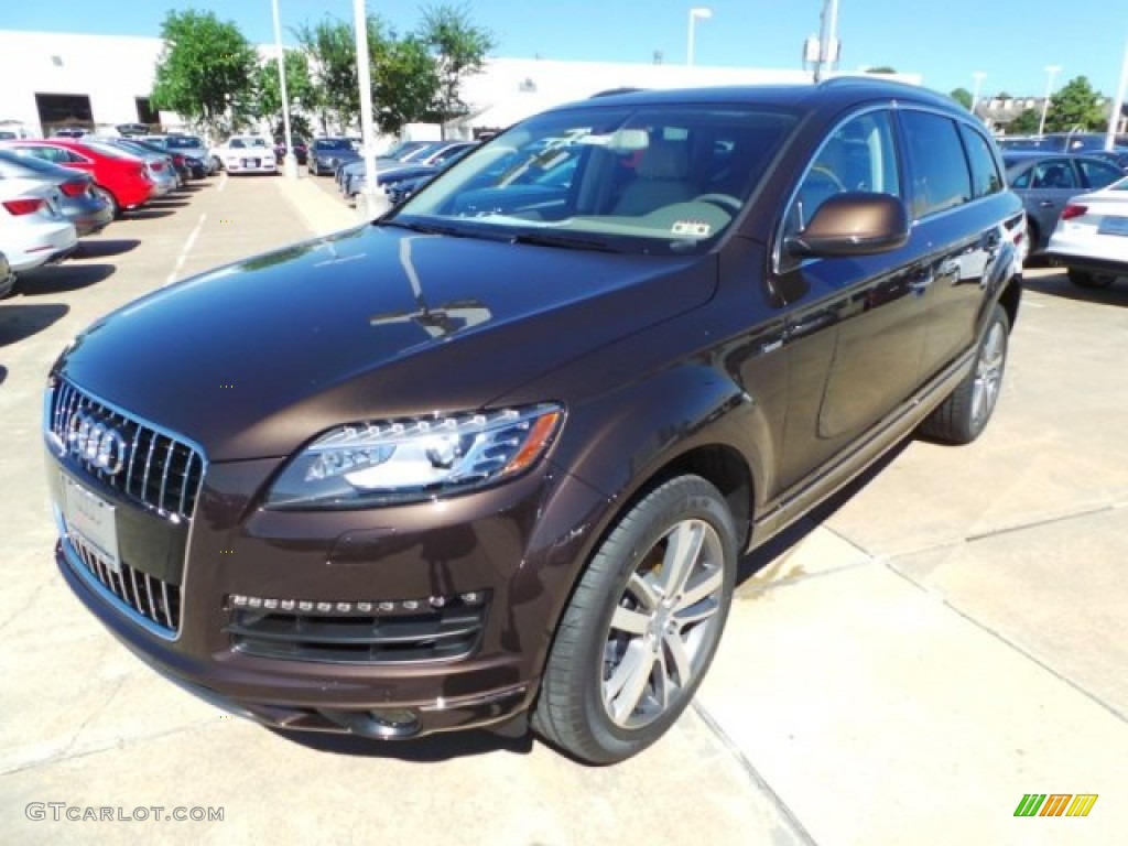 Teak Brown Metallic 2015 Audi Q7 3.0 Premium Plus quattro Exterior Photo #98263969