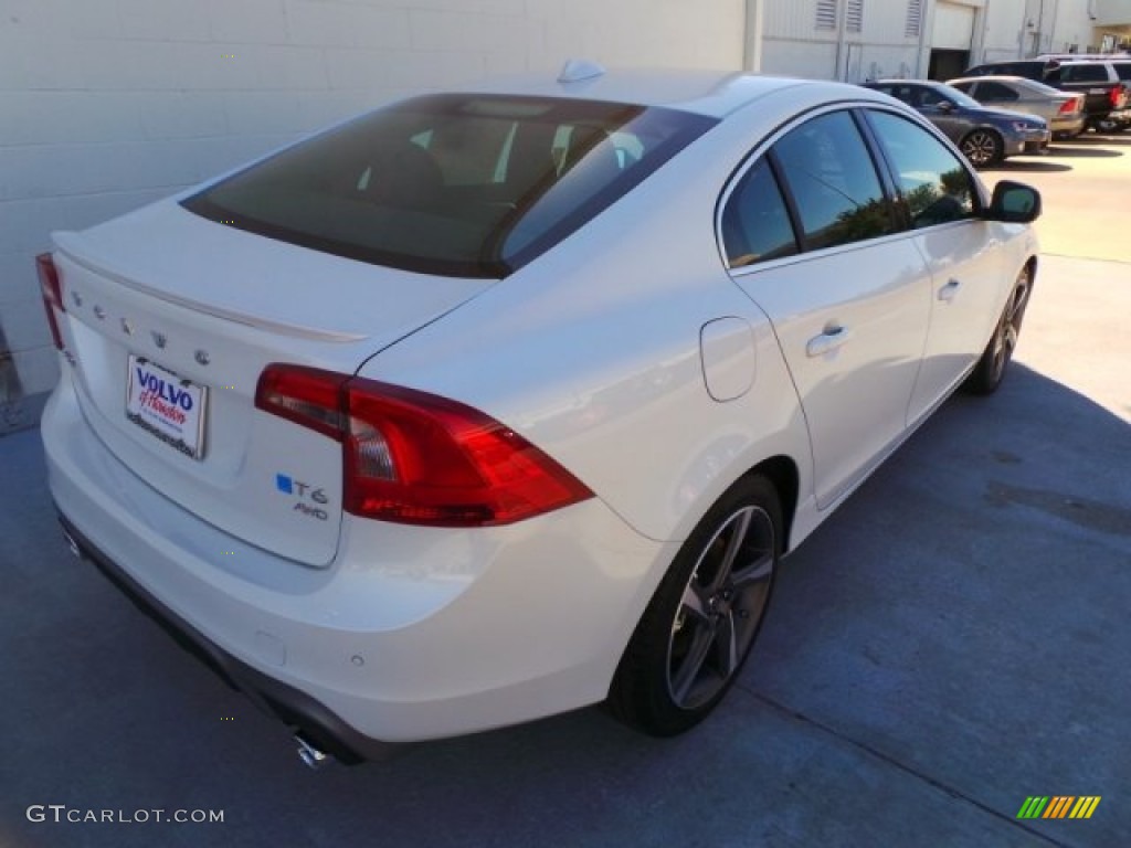 2015 S60 T6 AWD R-Design - Crystal White Pearl / R-Design Off-Black photo #6