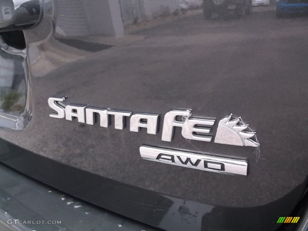 2011 Santa Fe GLS AWD - Black Forest Green / Gray photo #9
