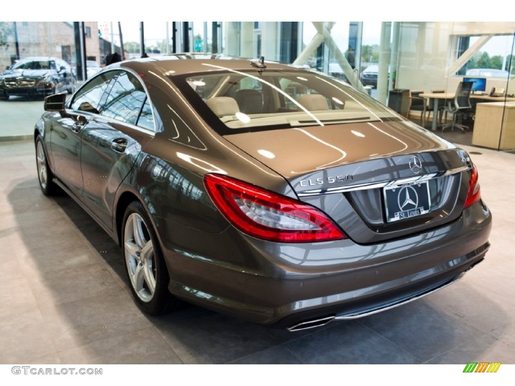 2013 CLS 550 4Matic Coupe - Indium Grey Metallic / Almond/Mocha photo #5