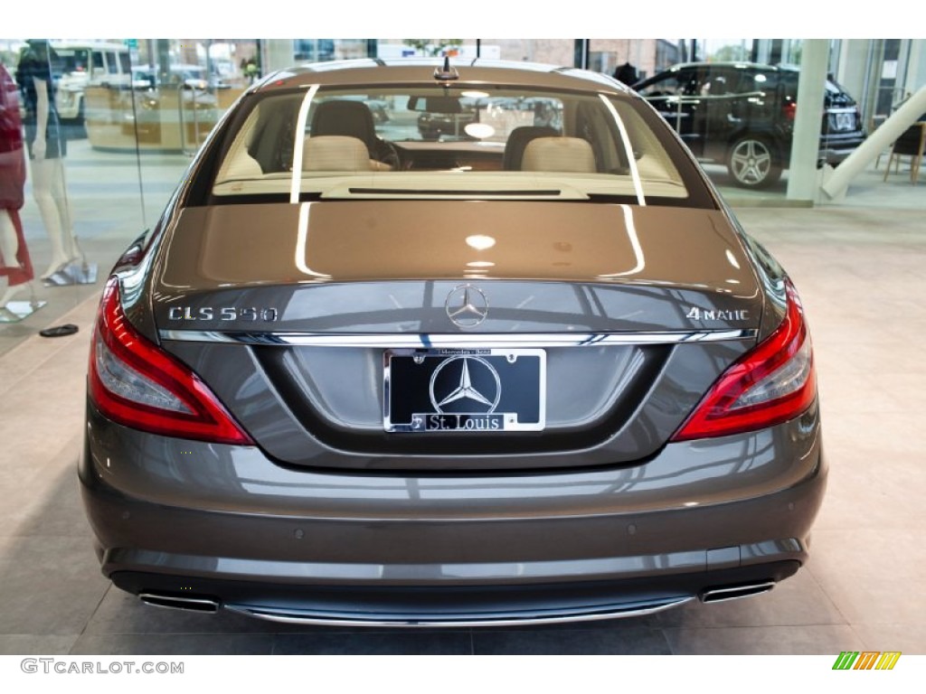 2013 CLS 550 4Matic Coupe - Indium Grey Metallic / Almond/Mocha photo #7