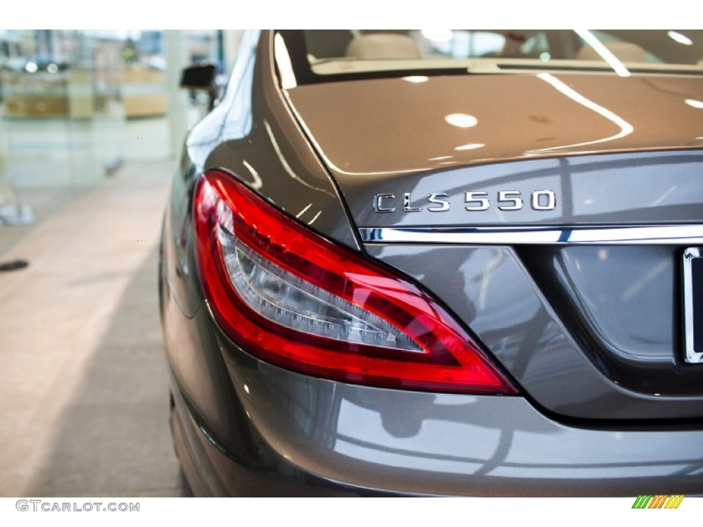 2013 CLS 550 4Matic Coupe - Indium Grey Metallic / Almond/Mocha photo #14