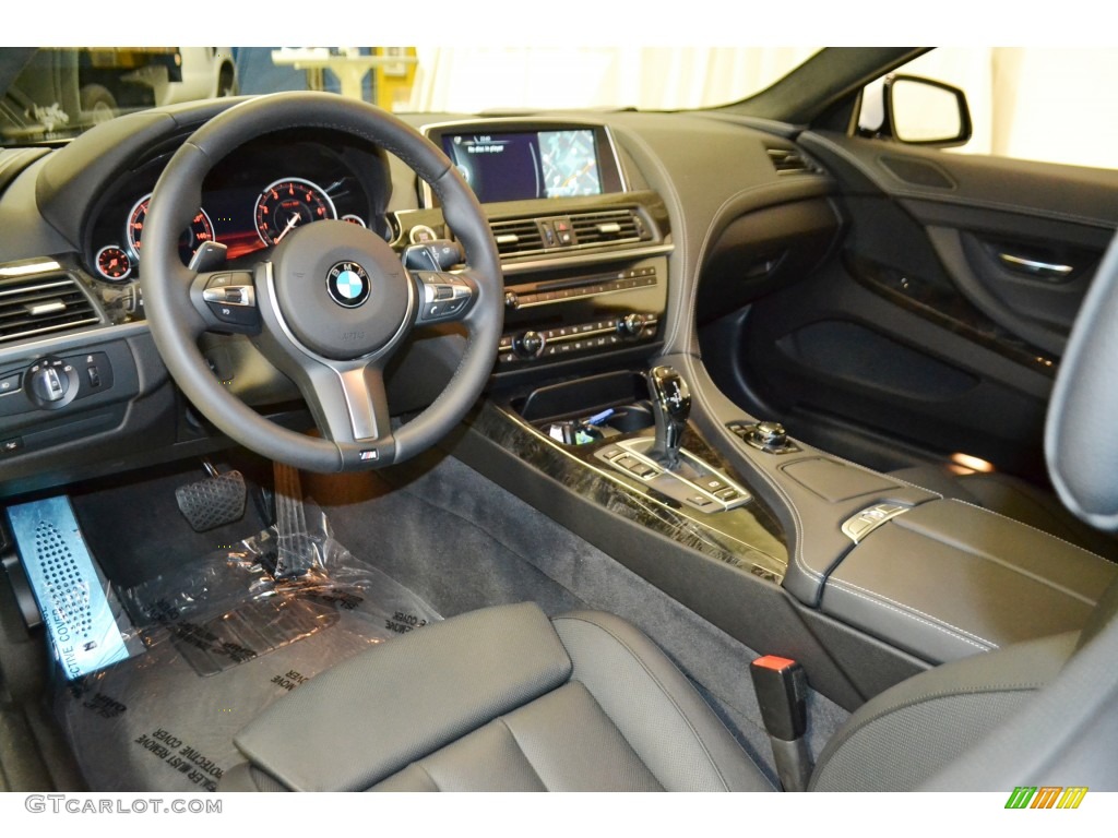 Black Interior 2014 BMW 6 Series 640i Coupe Photo #98267408