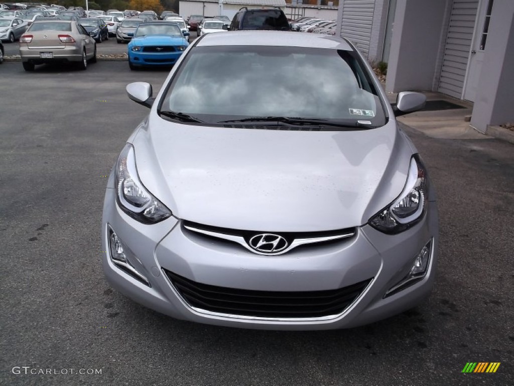 2015 Elantra SE Sedan - Shimmering Air Silver / Gray photo #3