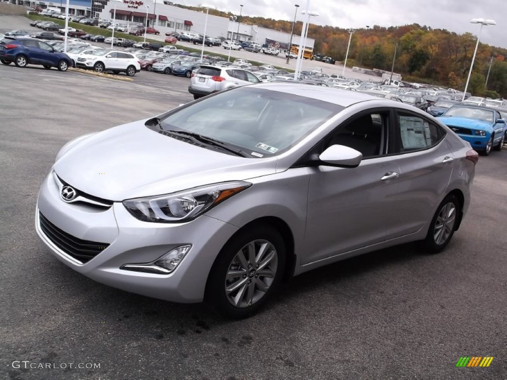 2015 Elantra SE Sedan - Shimmering Air Silver / Gray photo #4