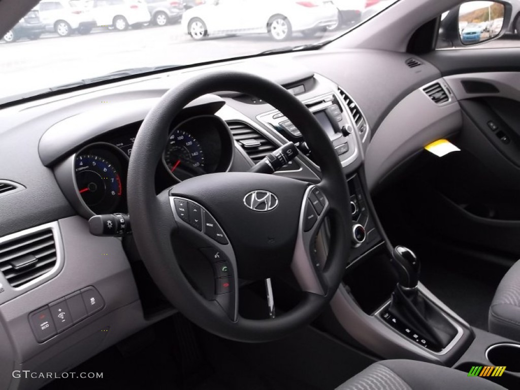 2015 Elantra SE Sedan - Shimmering Air Silver / Gray photo #6