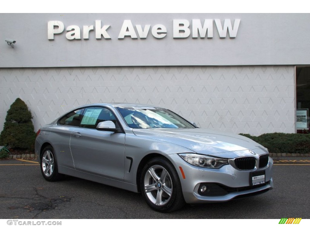 2014 4 Series 428i xDrive Coupe - Glacier Silver Metallic / Black photo #1