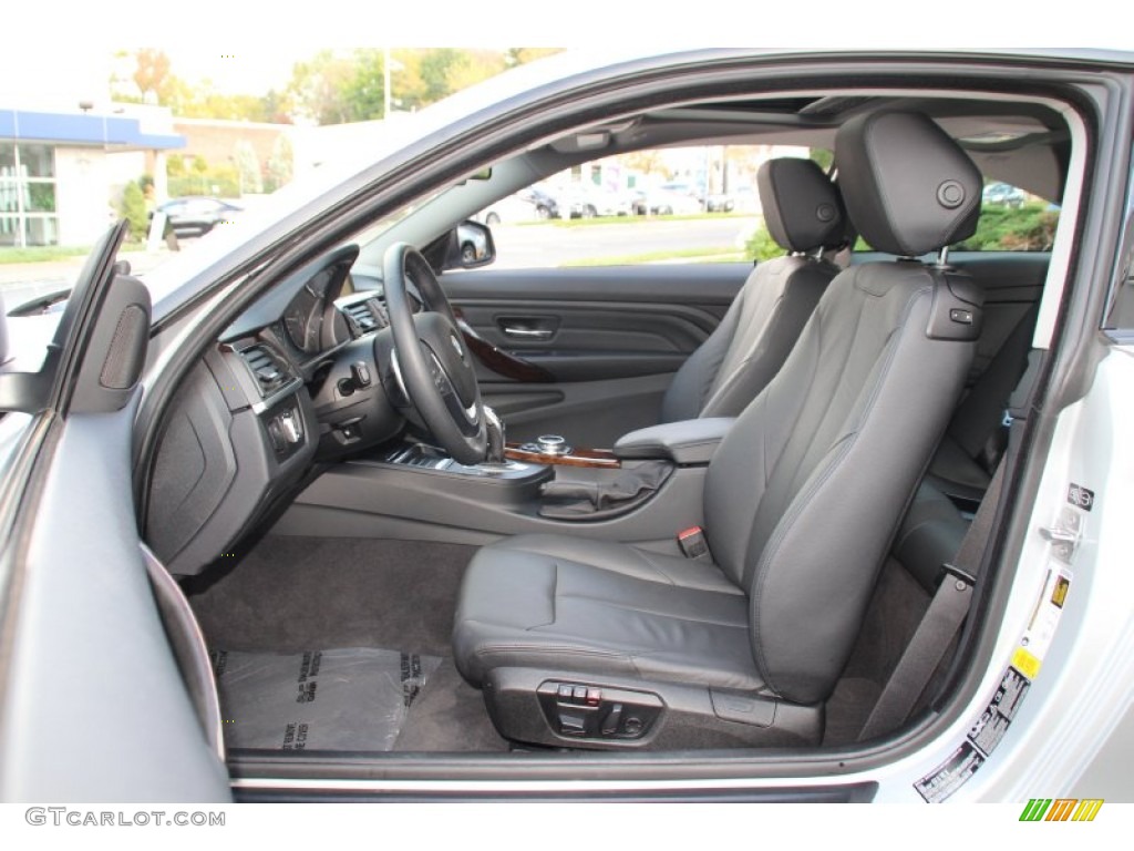 Black Interior 2014 BMW 4 Series 428i xDrive Coupe Photo #98268407