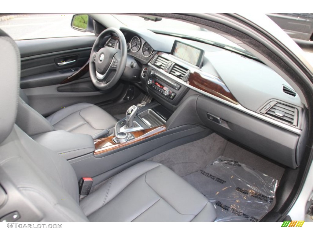 Black Interior 2014 BMW 4 Series 428i xDrive Coupe Photo #98268725