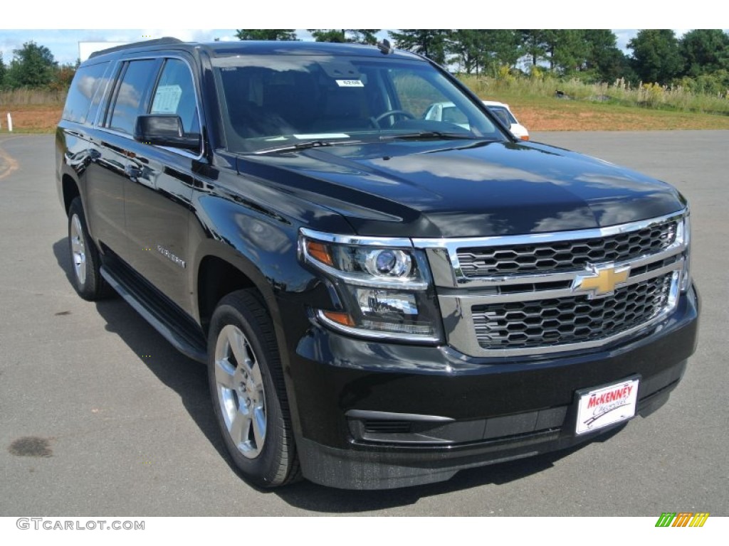 2015 Suburban LT 4WD - Black / Jet Black photo #1