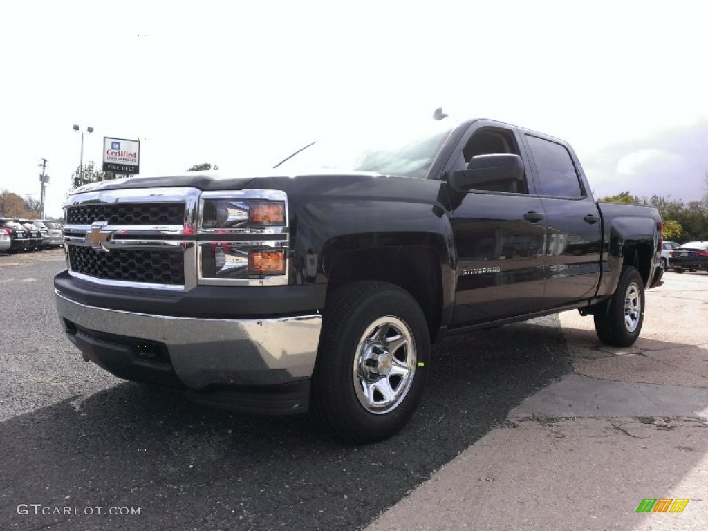 2015 Silverado 1500 WT Crew Cab 4x4 - Black / Dark Ash/Jet Black photo #1