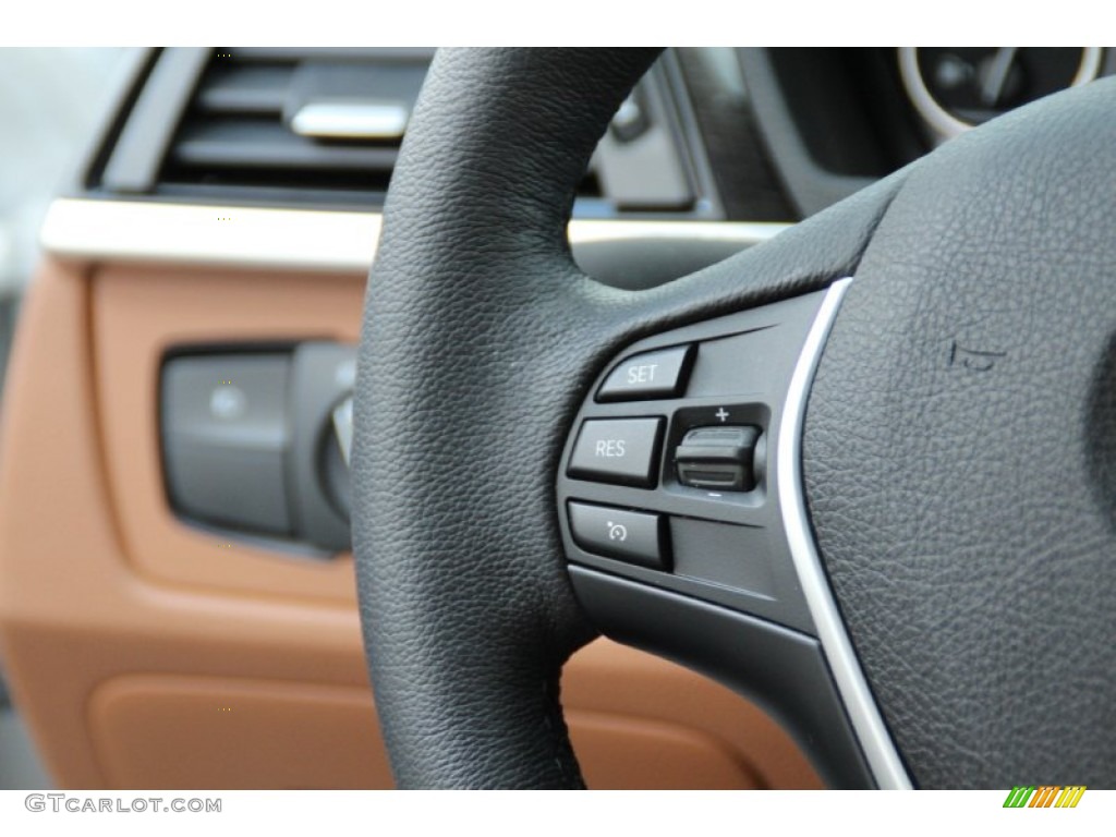 2014 3 Series 328i xDrive Sedan - Mineral White Metallic / Saddle Brown photo #20