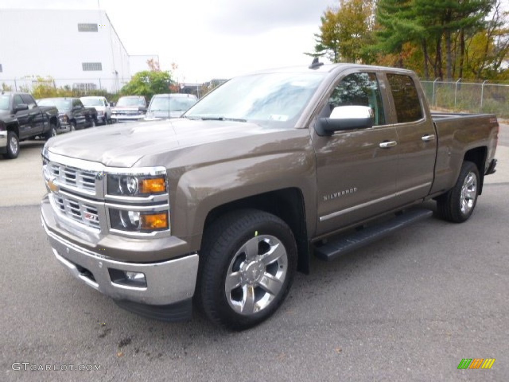 2015 Silverado 1500 LTZ Double Cab 4x4 - Brownstone Metallic / Jet Black photo #2