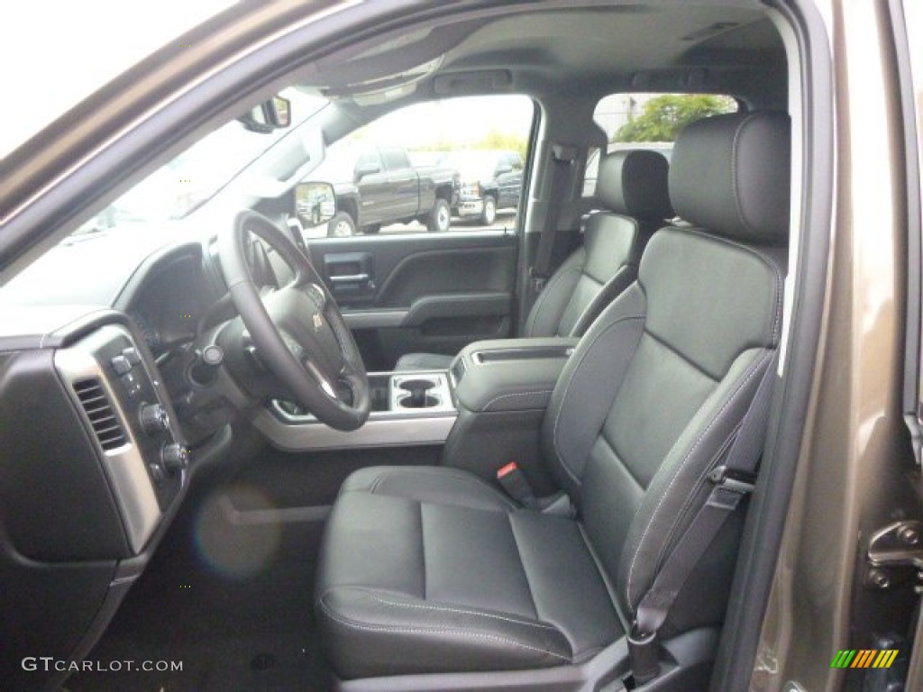 Jet Black Interior 2015 Chevrolet Silverado 1500 LTZ Double Cab 4x4 Photo #98274119