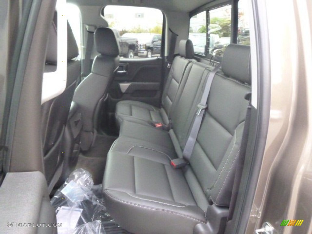 Jet Black Interior 2015 Chevrolet Silverado 1500 LTZ Double Cab 4x4 Photo #98274143