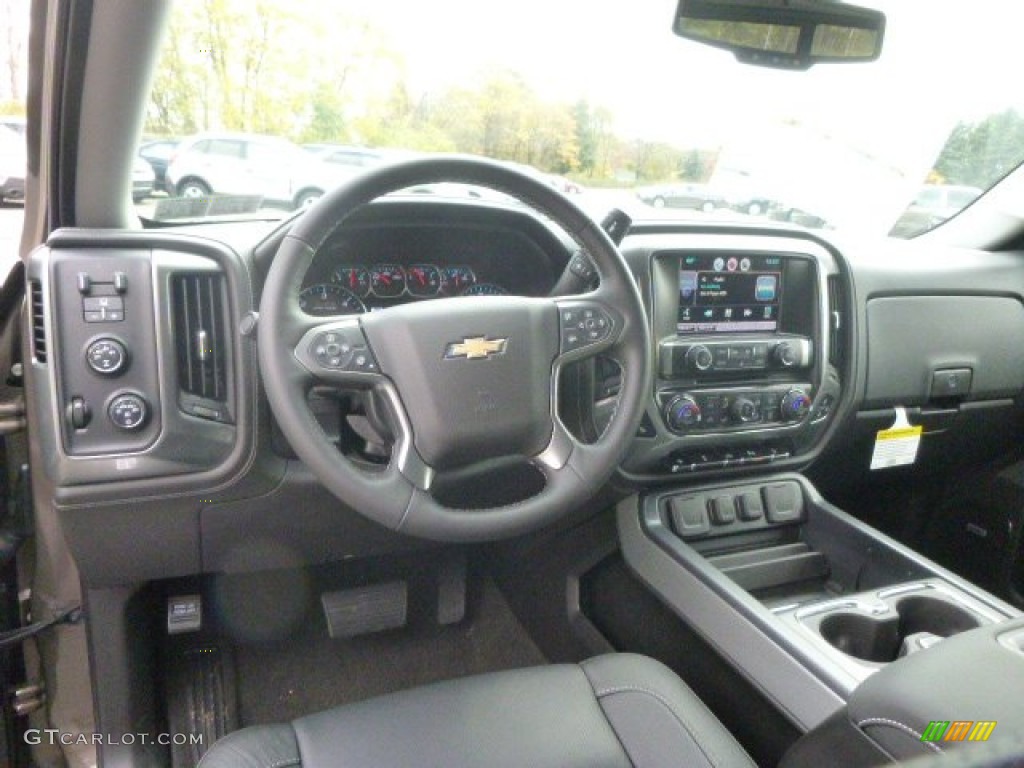 2015 Chevrolet Silverado 1500 LTZ Double Cab 4x4 Jet Black Dashboard Photo #98274161
