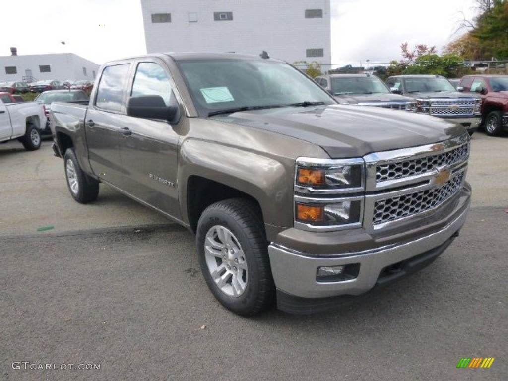 2014 Silverado 1500 LT Crew Cab 4x4 - Brownstone Metallic / Cocoa/Dune photo #4