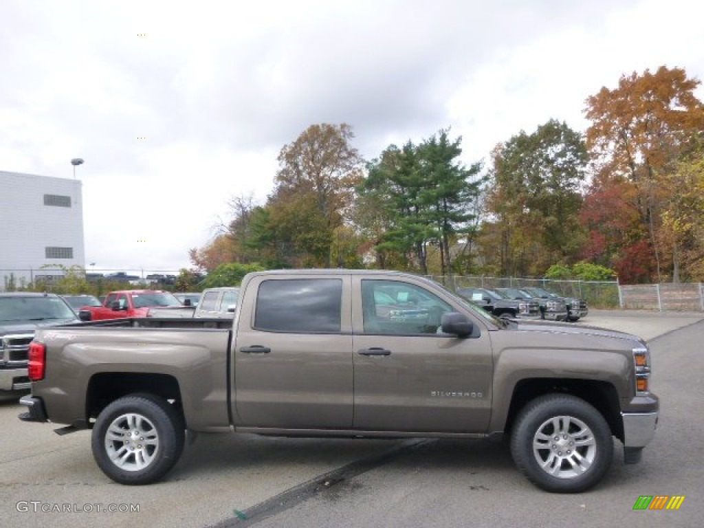 2014 Silverado 1500 LT Crew Cab 4x4 - Brownstone Metallic / Cocoa/Dune photo #5