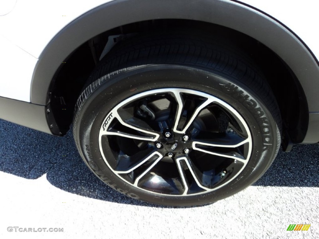 2014 Explorer Sport 4WD - White Platinum / Sport Charcoal Black photo #4