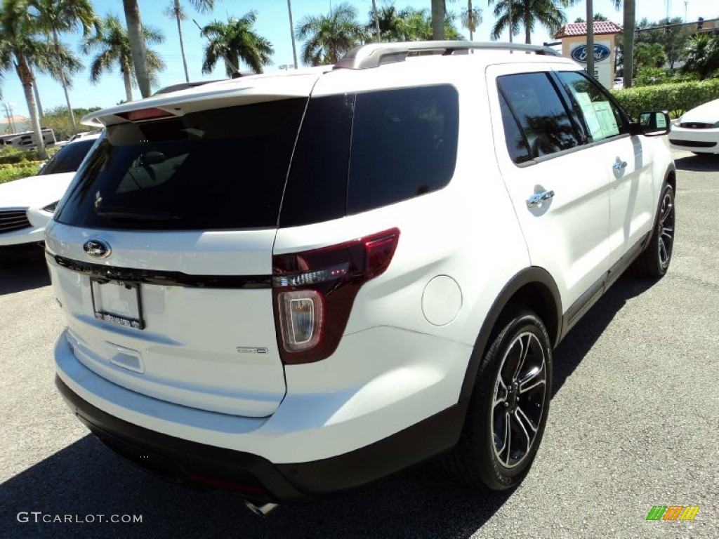 2014 Explorer Sport 4WD - White Platinum / Sport Charcoal Black photo #6