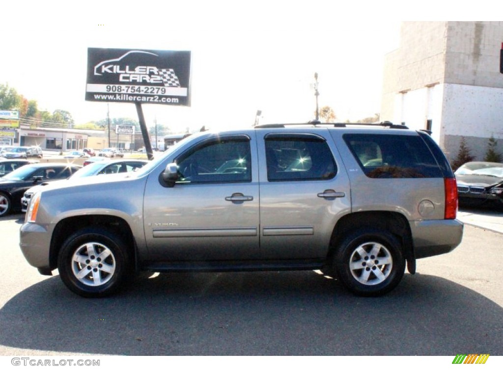 2009 Yukon SLT 4x4 - Steel Gray Metallic / Ebony photo #4