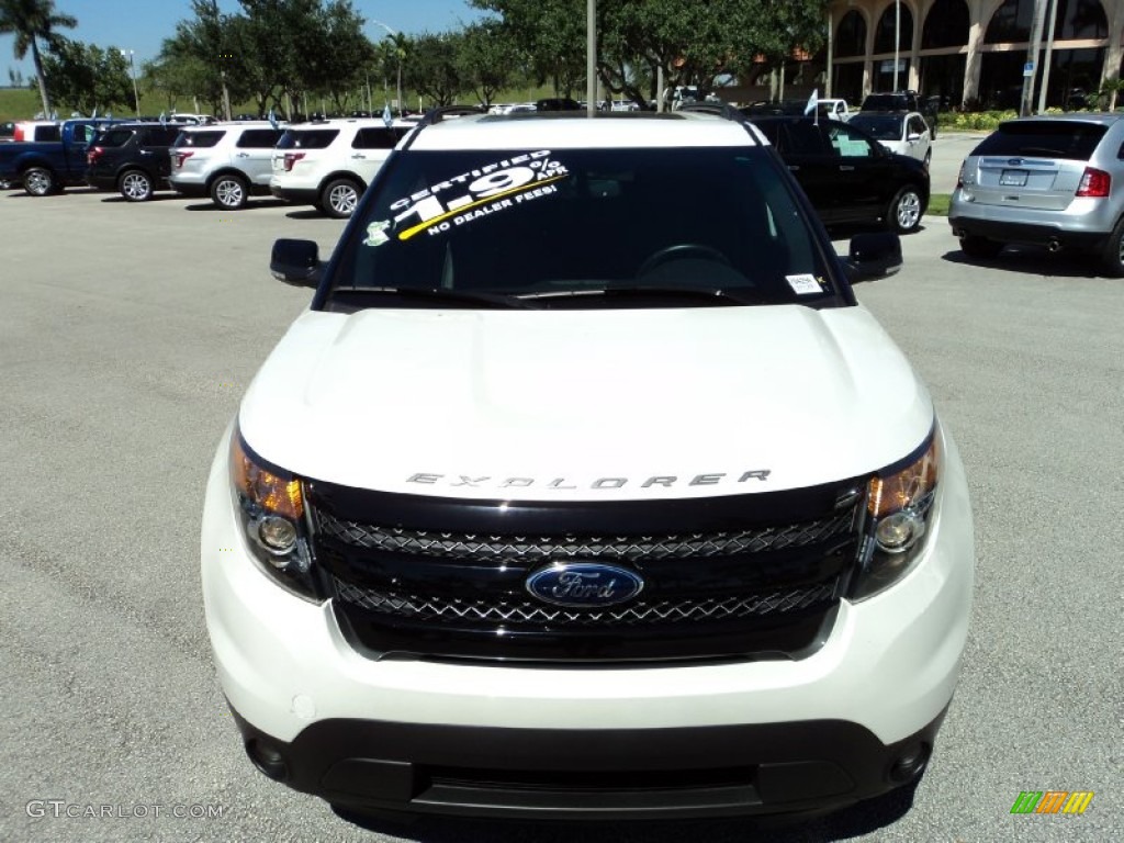 2014 Explorer Sport 4WD - White Platinum / Sport Charcoal Black photo #16