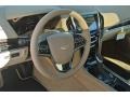 2015 Cadillac ATS Light Neutral/Medium Cashmere Interior Steering Wheel Photo