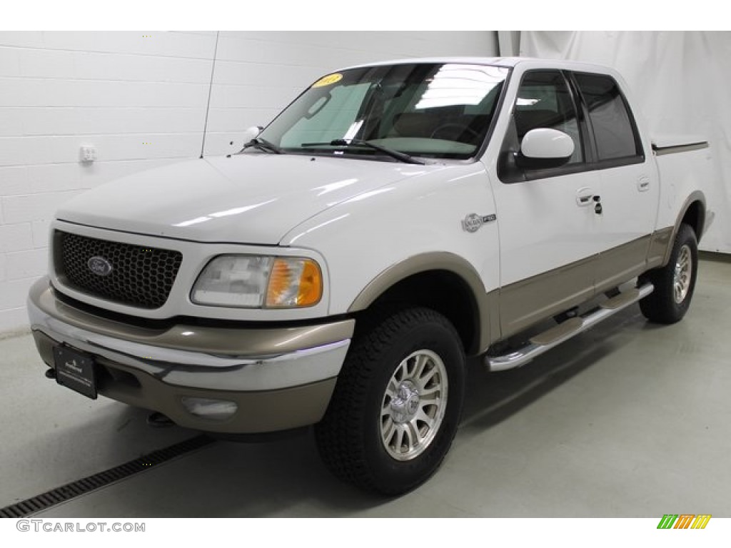 2003 F150 King Ranch SuperCrew 4x4 - Oxford White / Castano Brown Leather photo #1