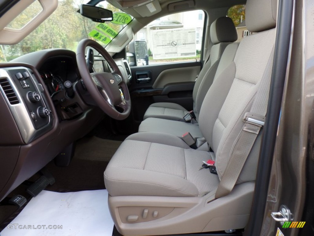 Cocoa/Dune Interior 2015 Chevrolet Silverado 2500HD LT Crew Cab 4x4 Photo #98278100
